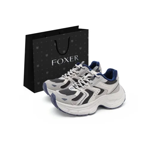 FOXER Покрытие Slip-Resistant Низкий Топ Толстая Подошва Женские Кроссовки