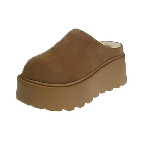 Wuji Резиновая подошва ворсистый противоскользящие домашние тапочки для женщин