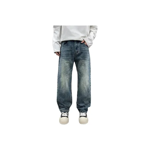 FUERZA Blue Unisex Jeans FUERZA Синий Унисекс Джинсы