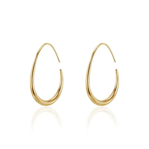 WEIJAS Серьги из меди с золотым покрытием женские