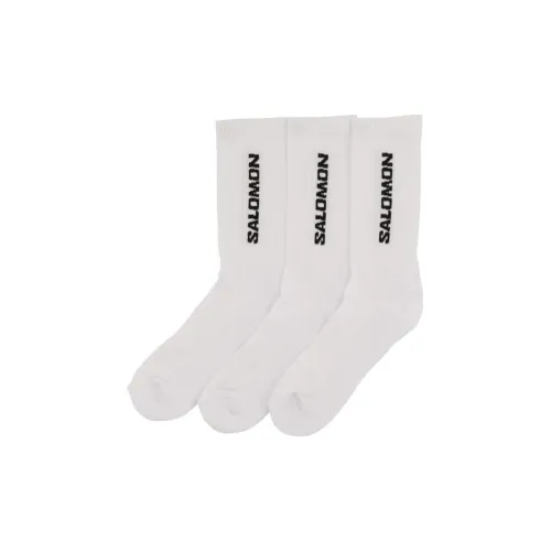 SALOMON Носки Crew Женские 3 упаковки белые
