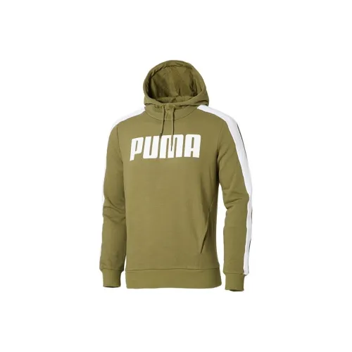 PUMA Army Green Men's Sweatshirts