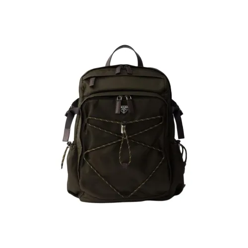 PRADA RE Нейлон Полиамид Рюкзак Мужской Армейский зеленый