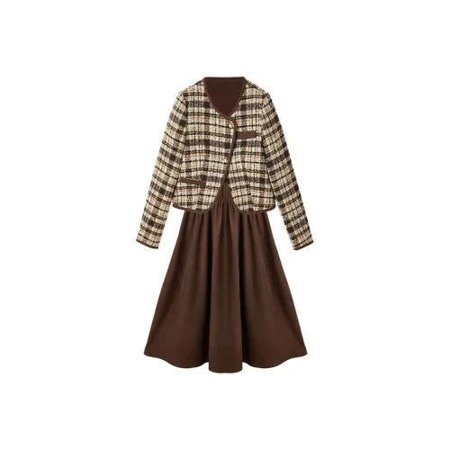 XIANGYING Кофе Женские Комплекты с Юбкой