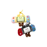 Консоль для игр, украшение, кукла, 2 штуки [розовый синий + красный синий]