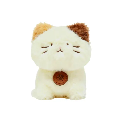 Happy Fish Сморкнутые щеки Очаровательная ТРЕХ Цветочный дизайн Кошка И Такса Куклы Плюшевая кукла 15 см Длина тела