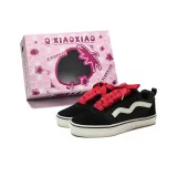 Чёрный Белый (Красная Обувь Шнурки)