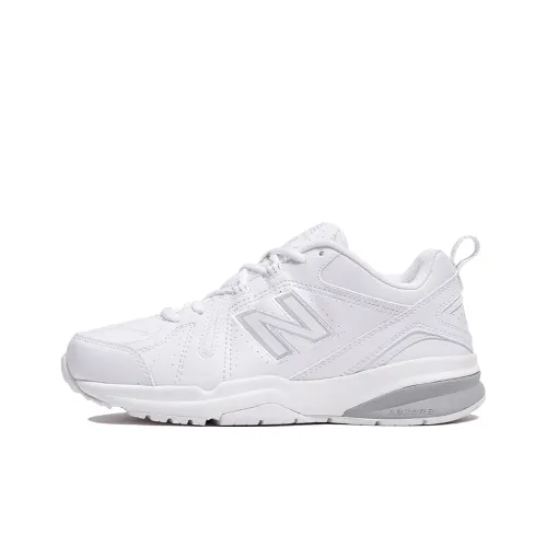 New Balance NB 608 V5 Амортизация Устойчивость к истиранию Дышащие Низкие Кроссовки для тренировок Женские Белые