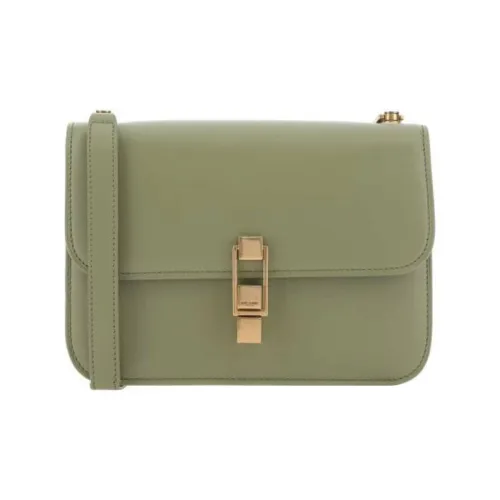 SAINT LAURENT Le Carre Коровья кожа Сумка через плечо Сумка на плечо Женская Матча Зеленая