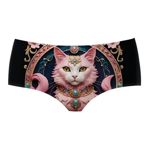 AIMENGYISI Розовый котенок Женские трусики-бикини