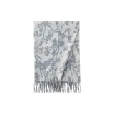 Белый подкладочная ткань с орхидейным узором