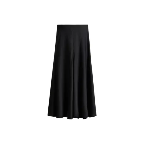 H M Черные Женские Повседневные Длинные Юбки