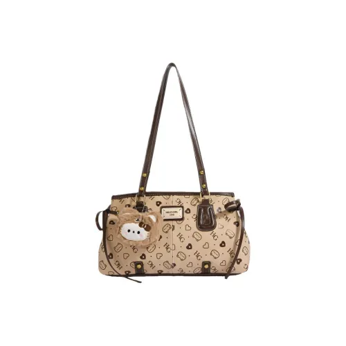 MINLUBAOLUO ПУ (полиуретан) Сумка через плечо Стандартная Женская Молочно-чайная