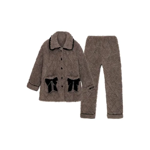 O'MESIK Коричневый Женские Пижамные Комплекты