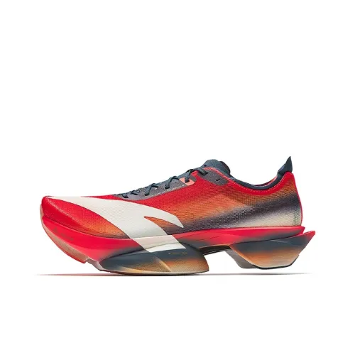 Anta C10 PRO 2 Амортизация Износостойкий Низкий Топ Карбоновая Плита Гоночные Беговые Кроссовки Женские Красный