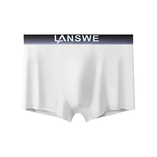 Lanza [1 Pack] White Men's Boxers