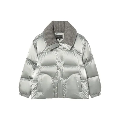 GUESS Серебряный Женский Пуховик