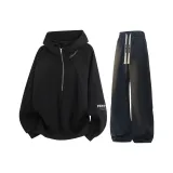 Черный топ + Черный K [с флисовой подкладкой, термический]