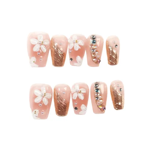 KDOW Искрящийся Fireworks В Летнюю ночь'S Мечта Искусственный Ногтей MID Длина (размер в длину) 19 мм