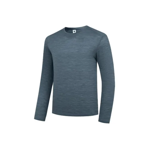 QIAODAN T-рубашка мужская Moon Shadow синий цветочный дизайн серый