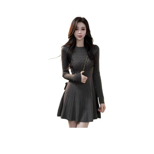 VENICEW Длинное платье с длинными рукавами женское