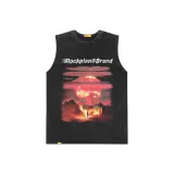 Винтажный черный топ без рукавов