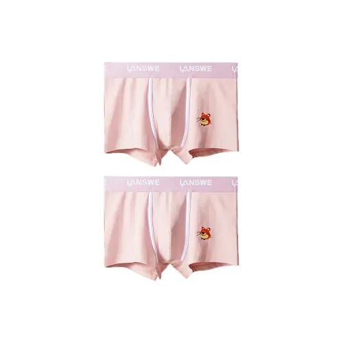 Lanza [2 упаковки] Розовый + Розовый Мужские боксер-шорты