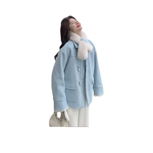 MEXICAN Светло-синий Женский Пальто