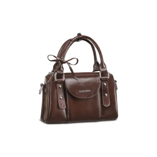 COMELY Коровья кожа Сумка Стандартная Женская Коричневая