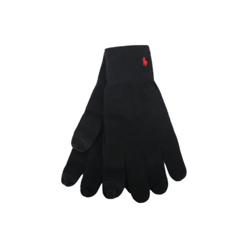 Polo Ralph Lauren Шерстяные Перчатки Мужские Черные