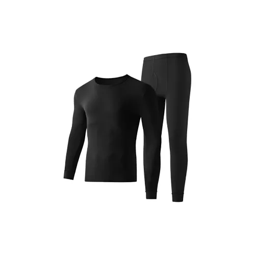 2323 [1 Наборы одежды] Черный мужской термокостюм