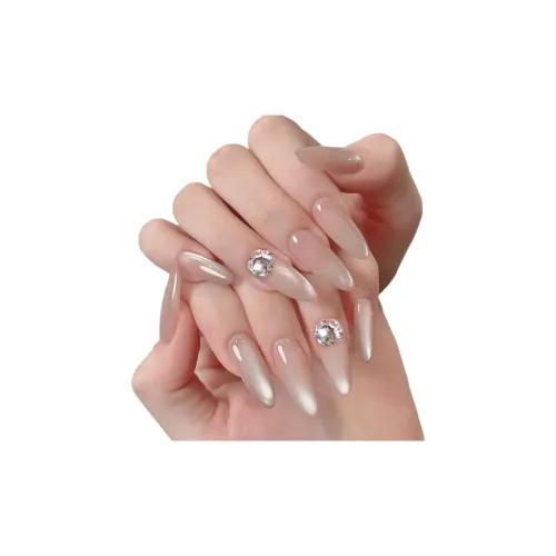 T Z Бесшовный Элегантность Aurora Кошачий глаз False Nail Миндаль Короткий Квадрат Длинный Прозрачный Градиентный Coquette