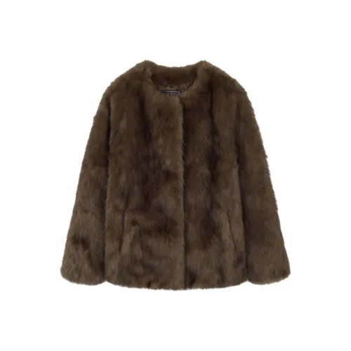 GUESS Коричневый Женские Бархатные Куртки