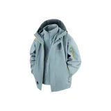 Горчичный синий [Пиджак без подкладки]