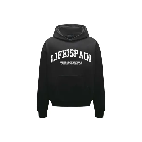 LIFEISPAIN Crack Growth Черный Унисекс Свитшоты