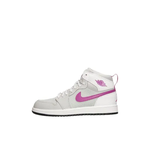 Jordan Air Jordan 1 High Топ Детские Баскетбольные Кроссовки Серый Детский Возраст 3-7 Лет