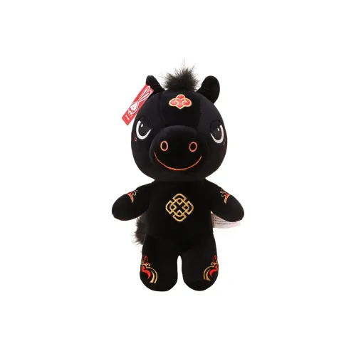 XIWANTONG Лошадь Год Талисман Брелок в виде лошади Брелок Плюшевая кукла Плюшевый Подвеска 12 см Длина корпуса