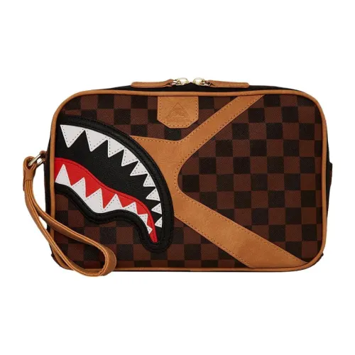 SPRAYGROUND Поливинилхлорид Клатч Унисекс Коричневый