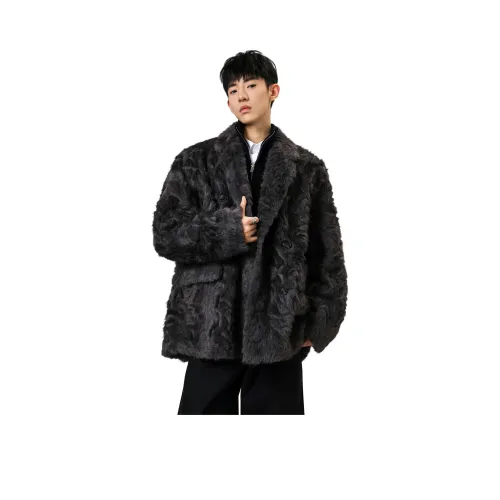 MARK WAFFLE Бархат Feel Пальто Унисекс