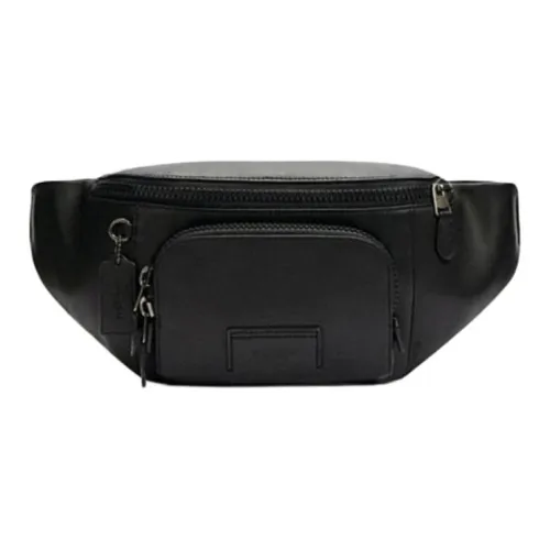 COACH Track Корова Кожа Бананка Large Мужской Black