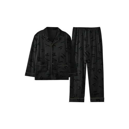 MADALLO Черный Мужской Пижамный Комплект