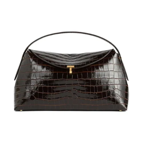 TOTEME Сумка через плечо из коровьей кожи женская темно-коричневая