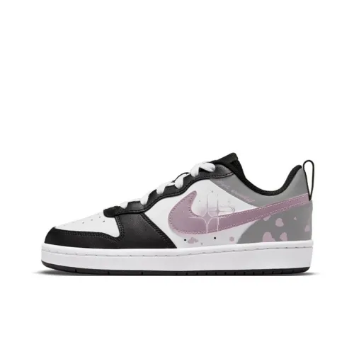 Nike Court Borough Starry Mist Language Low Скейтборд Кроссовки Женские Черный Серый Фиолетовый