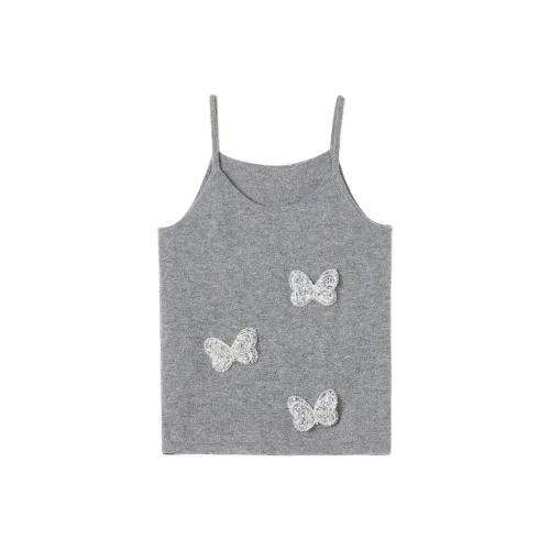 SNOWFORTE Серый Бабочка Женские Топы