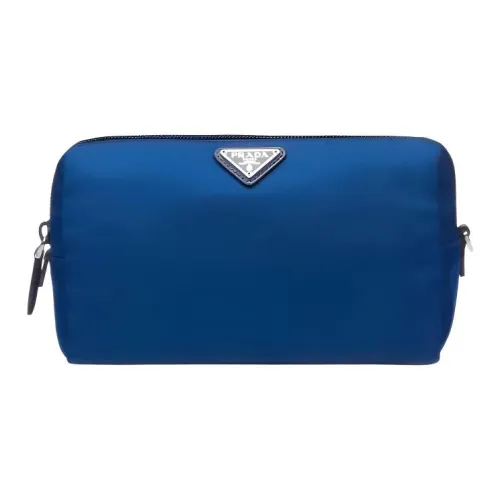PRADA Нейлон Косметичка Женская Темно-фиолетовый Синий