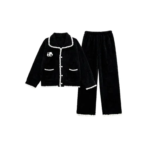 O'MESIK Черный Женский Пижамный Комплект