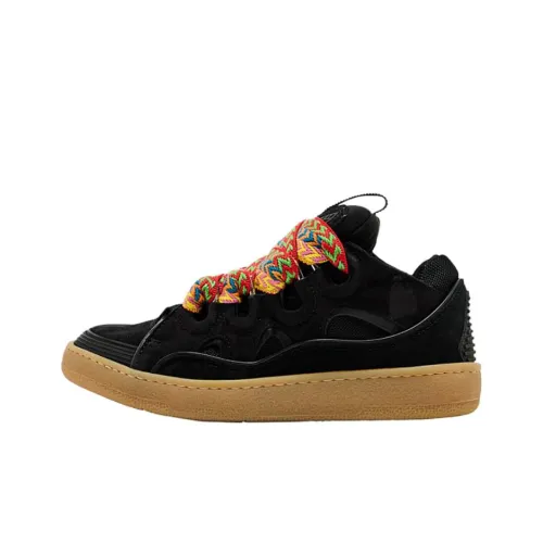 Lanvin Curb Low Топ Скейтборд Кроссовки Женские Черные