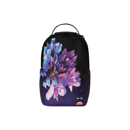 SPRAYGROUND WYNWOOD Коллаборация WALLS Искусственная кожа Рюкзак Унисекс Черный Фиолетовый