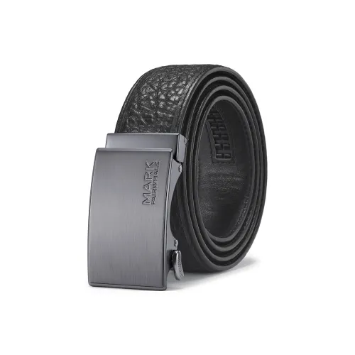 FAIRWHALE Bison Кожаные ремни Мужской Черный 3,4CM