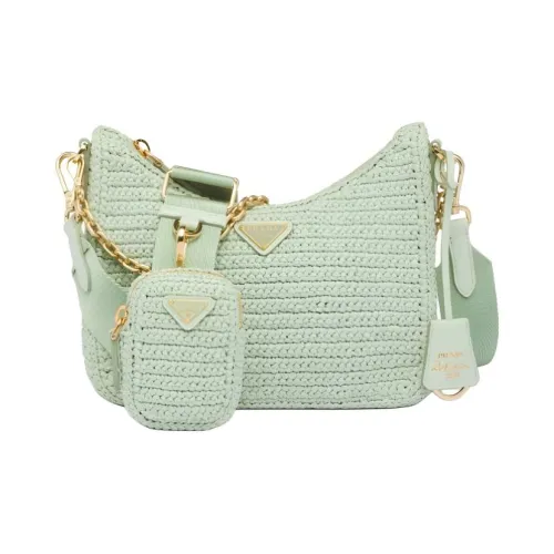 PRADA RE Edition Плетеная солома Стандартный Женский Зеленый